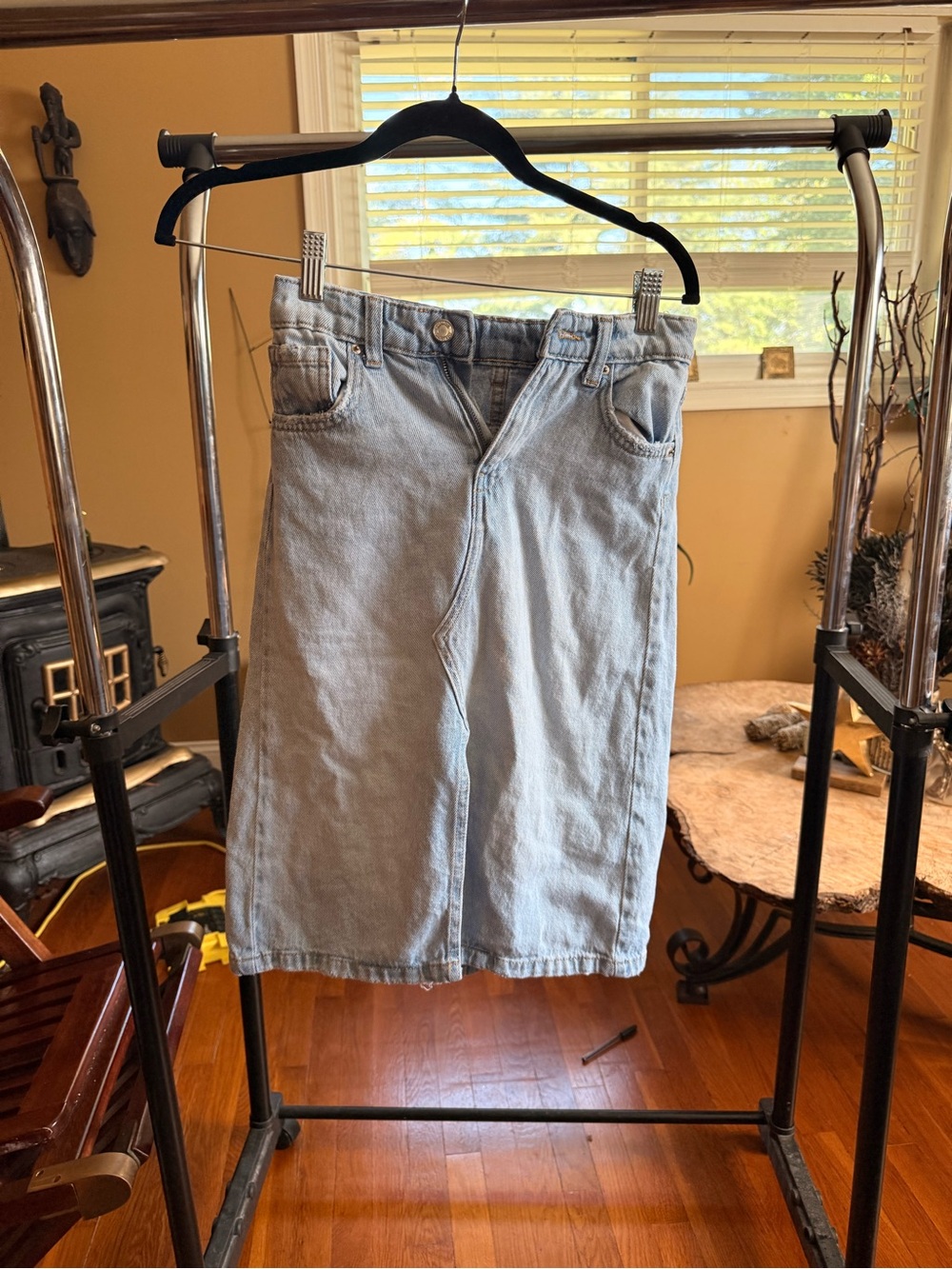Zara Light Blue Denim Jean Shorts